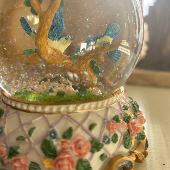 Vintage bluebird water globe clock - Picture 4 of 6